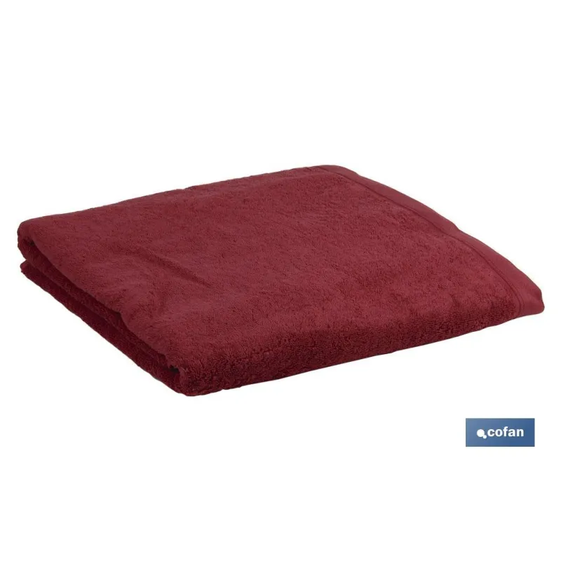 TOALLA DUCHA BURDEOS 580GR/M2  MODELO PARIS 70X140cm