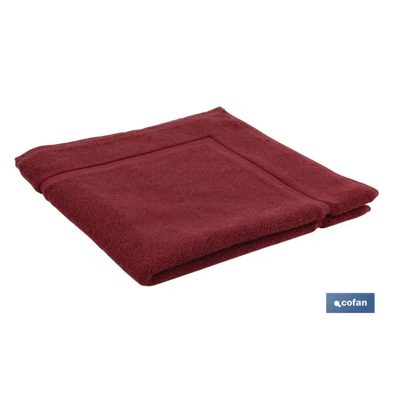 ALFOMBRA BAÑO BURDEOS GR1000 MODELO PARIS 60X60cm