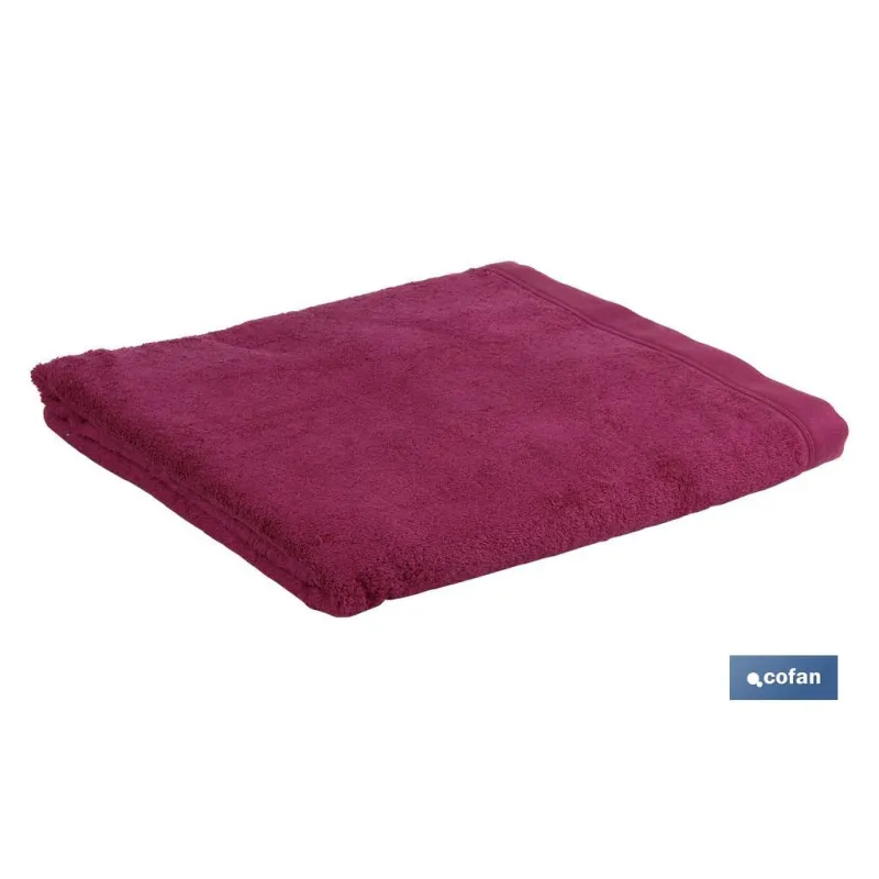 TOALLA DUCHA PÚRPURA GR.580/M2 MODELO MAR ROJO 70X140cm