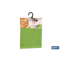 PACK 2 PAÑOS COCINA 50x50 VERDE/AZUL