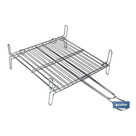 PARRILLA DOBLE ZINCADO 50x50cm