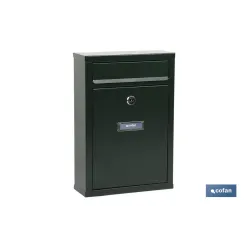 BUZÓN CORREO EXTERIOR VERDE MODELO LETTER 320x215x85mm