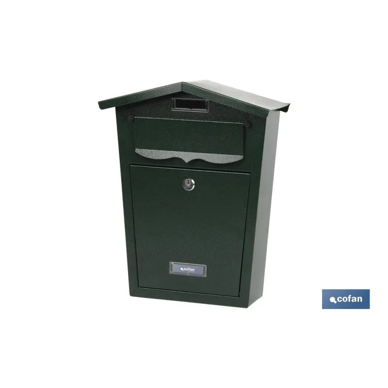 BUZÓN CORREO EXTERIOR NEGRO MODELO GARDEN 360x290x105mm