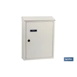 BUZÓN CORREO EXTERIOR NEGRO MODELO POST 385x290x100mm