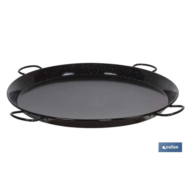 PAELLERA ACERO ESMALTADA Ø80cm (4 asas)