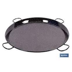 PAELLERA ACERO ESMALTADA Ø80cm (4 asas)