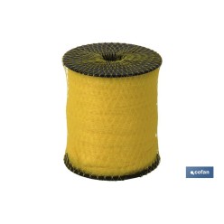 ROLLO MALLA TUBULAR UNIVERSAL 100 25M AMARILLO