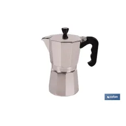 CAFETERA ITALIANA DE ALUMINIO PARA INDUCCIÓN 9 TAZAS