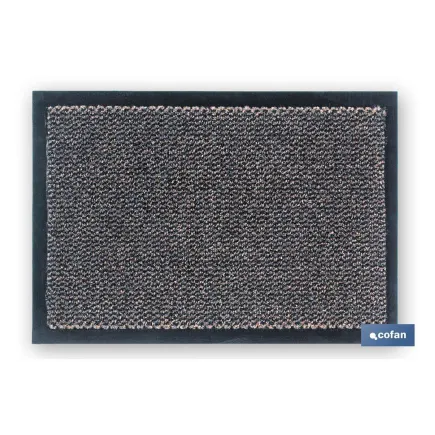 FELPUDO INTERIOR POLIPROPILENO 40X60cm MARRÓN