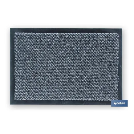 FELPUDO INTERIOR POLIPROPILENO 40X60cm GRIS