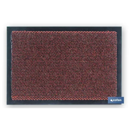 FELPUDO INTERIOR POLIPROPILENO 40X60cm ROJO