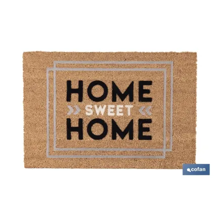 FELPUDO INTERIOR COCO FLOQUEADO 40 X 60 X 1.60 CM (HOME)