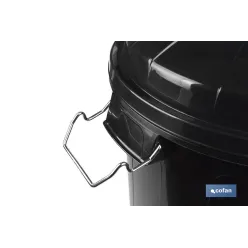 CUBO DE BASURA CON ASAS METÁLICAS 100 L