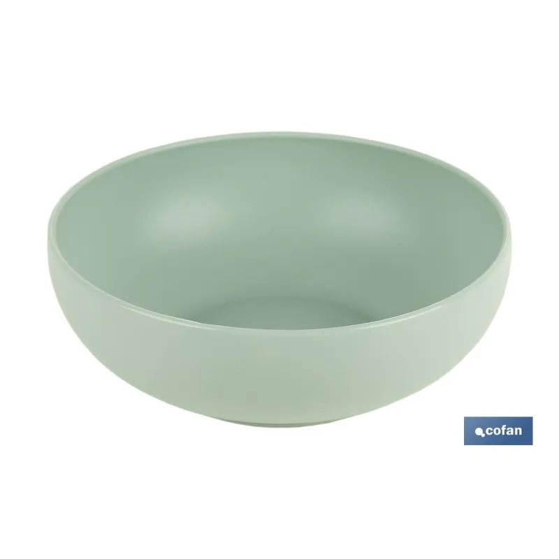 CUENCO VERDE AGUA 16cm MODELO NARA 800ml (venta unitaria)