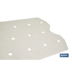 ALFOMBRA ANTIDESLIZANTE CON VENTOSAS BAÑERA/DUCHA BLANCO 36 X 72 cm
