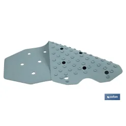 ALFOMBRA ANTIDESLIZANTE CON VENTOSAS BAÑERA/DUCHA AZUL CLARO 36 X 72 cm