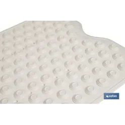 ALFOMBRA PLUS ANTIDESLIZANTE CON VENTOSAS BAÑERA /DUCHA BLANCO 40 X104 cm