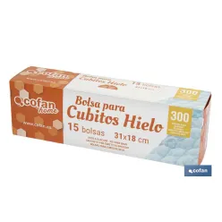 BOLSAS PARA CUBITOS DE HIELO 31 X 18 CM 15 UDS.