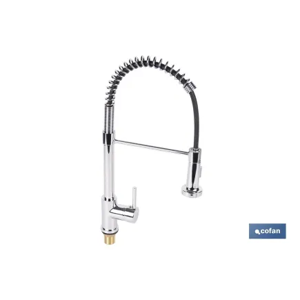 GRIFO DE COCINA MONOMANDO CON ROCIADOR