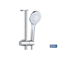 KIT DUCHA BARRA DESLIZANTE 3 PCS 5 FUNCIONES BLANCO