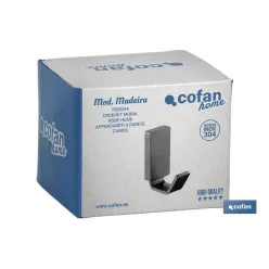 PERCHA GAMA MADEIRA INOX 304 SATIN