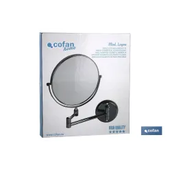 ESPEJO REDONDO BAÑO AUMENTO 3x GAMA LAGOA INOX 304