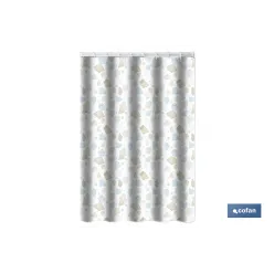 CORTINA DE BAÑO MARINA POLIÉSTER 220 X 200 CM