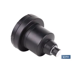 ROCIADOR DE DUCHA CON 15 FILTROS COLOR NEGRO 11,5 X 13,5 CM