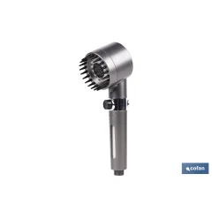 MANGO DE DUCHA CON TRES FUNCIONES, FILTRO Y AHORRO DE AGUA GRIS ANTRACITA