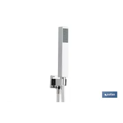 CONJUNTO DE DUCHA EMPOTRADA MONOMANDO CUADRADA CROMADA