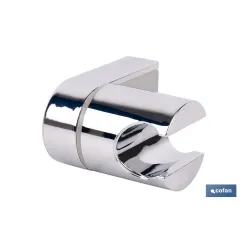 SOPORTE DE DUCHA PARA PARED COLOR CROMO ABS
