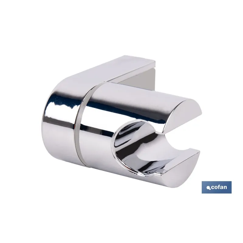 SOPORTE DE DUCHA PARA PARED COLOR CROMO ABS