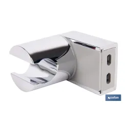 SOPORTE DE DUCHA PARA PARED COLOR CROMO ABS