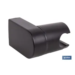 SOPORTE DE DUCHA PARA PARED COLOR NEGRO ABS