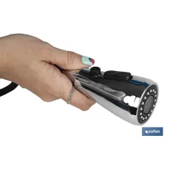 GRIFO COCINA MONOMANDO CON DUCHA 40 MM