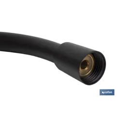 FLEXO DUCHA PVC NEGRO MATE 1.5 M