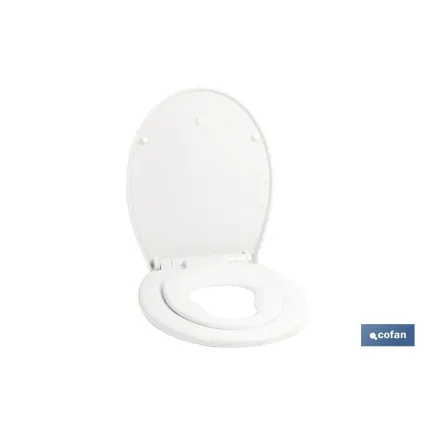 TAPA WC  FORMA OVAL CON ASIENTO PARA NIÑOS  44.7 x 37.1 CM