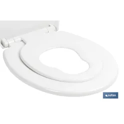 TAPA WC  FORMA OVAL CON ASIENTO PARA NIÑOS  44.7 x 37.1 CM