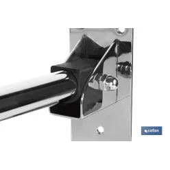 BARRA ABATIBLE PARA APOYO CON ACCESORIO DE PAPEL HIGIENICO 74 cm