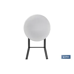 MESA ALTA PLEGABLE BLANCA 80x80x110cm