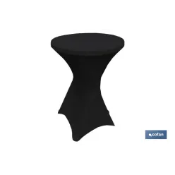 CUBIERTA DE MESA BAR NEGRA