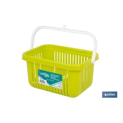 CESTA PARA PINZAS VERDE LIMA 27 X 21 X 14 CM