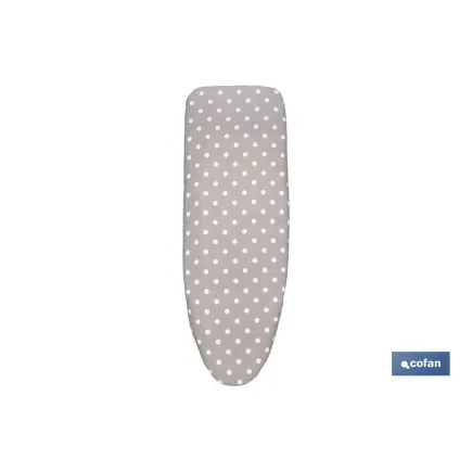 FUNDA ACOLCHADA PARA TABLA DE PLANCHAR 135 X 53 CM  LUNARES