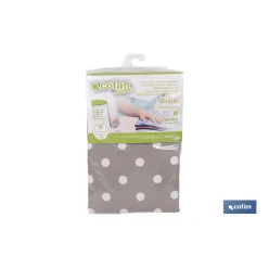 FUNDA ACOLCHADA PARA TABLA DE PLANCHAR 135 X 53 CM  LUNARES