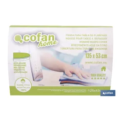 FUNDA ACOLCHADA PARA TABLA DE PLANCHAR 135 X 53 CM  LUNARES