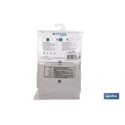 FUNDA ACOLCHADA PARA TABLA DE PLANCHAR 140 X 60 CM GRIS METALIZADO