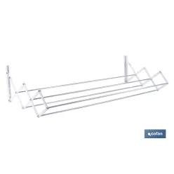 TENDEDERO EXTENSIBLE PARA PARED EN ALUMINIO LACADO 100 CM