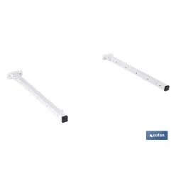 TENDEDERO DE PARED ABATIBLE JUEGO DE DOS SOPORTES LARGO 50,5 CM