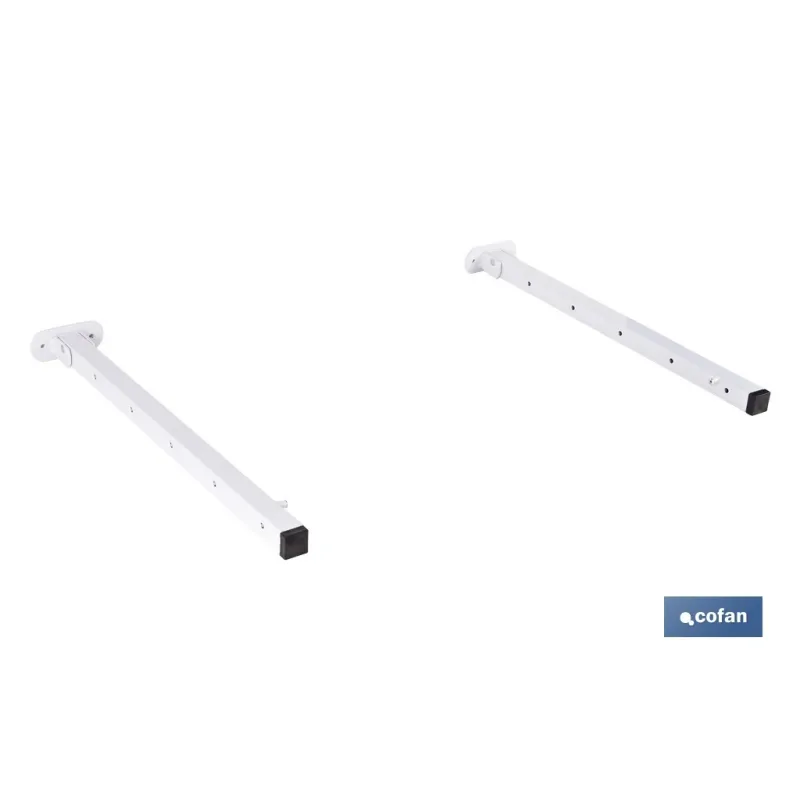 TENDEDERO DE PARED ABATIBLE JUEGO DE DOS SOPORTES LARGO 50,5 CM