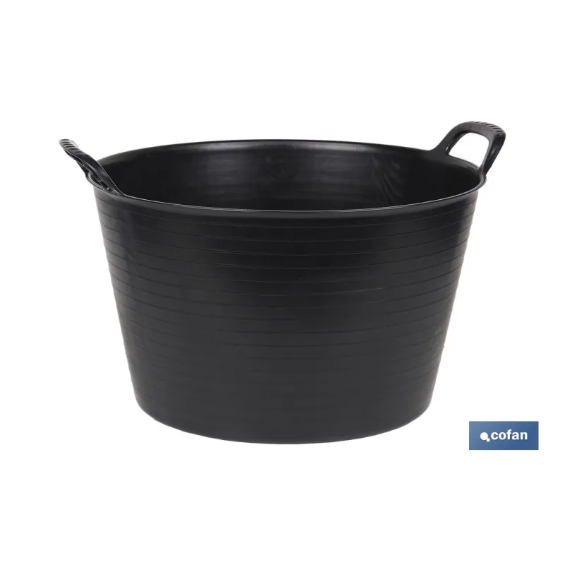 CAPAZO NEGRO RECICLADO 56 L 59,5 X 52,5 X 38 CM VENTA UNITARIA